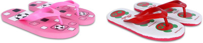 Dorha Boys & Girls Slip On Slipper Flip Flop(Pink , 5-5.5 Years)