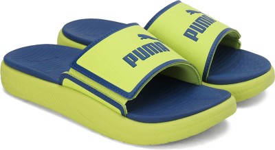 PUMA Boys & Girls Slip On Slipper Flip Flop(Green , 9 - 10 Years)