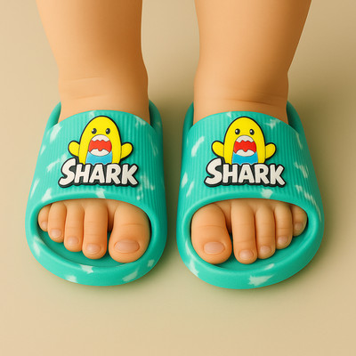 SMARTOTS Boys & Girls Slip On Slipper Flip Flop(Green , 2-2.5 years)