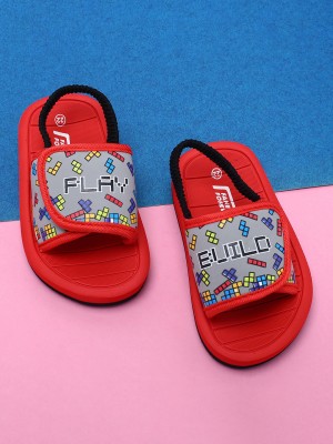 Fame Forever by Lifestyle Boys Slip On Slipper Flip Flop(Grey , 2-2.5Y)