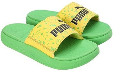 PUMA Boys & Girls Slip On Slipper Flip Flop(Green ,)
