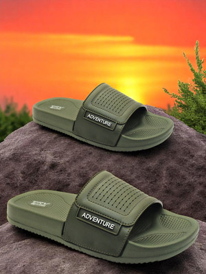 TRV Boys & Girls Slip On Slipper Flip Flop(Dark Green , 10-11 Years)