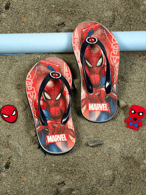 Toothless Spiderman Boys Slip On Slipper Flip Flop(Red , 10-11 Years)