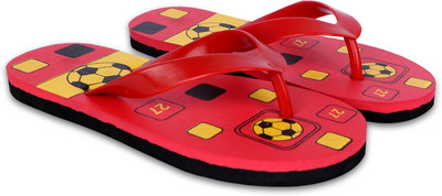 Dorha Boys & Girls Slip On Slipper Flip Flop(Red , 8 - 9 Years)