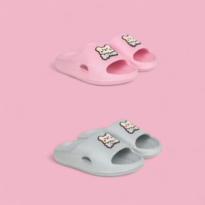 Crawl & sprint Angry Birds Boys & Girls Slip On Slipper Flip Flop(Grey ,)