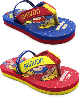 house of common Boys & Girls Slip On Slipper Flip Flop(Red , 2-2.5 Years)