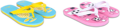 Dorha Boys & Girls Slip On Slipper Flip Flop(Multicolor , 4.5-5 Years)