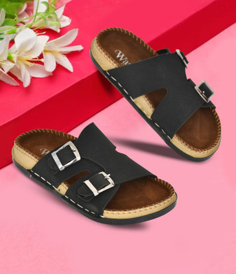 Wasim Enterprises Boys & Girls Slip-on Flats(Black , 4-4.5 YEARS)
