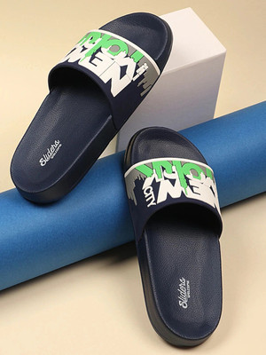 Welcome Boys Slip On Slipper Flip Flop(Dark Blue , 9-9 yrs)