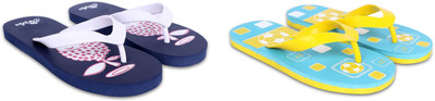 Dorha Boys & Girls Slip On Slipper Flip Flop(Blue , 5.5-6 Years)