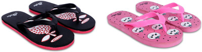 Dorha Boys & Girls Slip On Slipper Flip Flop(Black , 4.5-5 Years)
