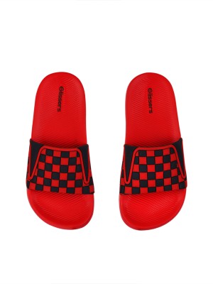 Glissers Boys & Girls Slip On Slipper Flip Flop(Red , 6Y-7Y)