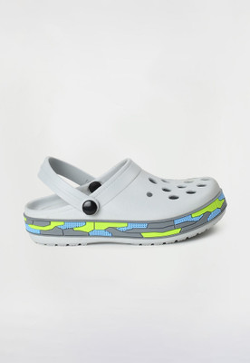 MAX Boys Slip-on Clogs(Grey , 8 - 9 Years)