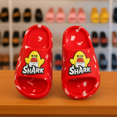 SMARTOTS Boys & Girls Slip On Slipper Flip Flop(Red , 4-4.5 years)