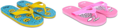 Dorha Boys & Girls Slip On Slipper Flip Flop(Pink , 4-4.5 Years)