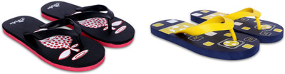 Dorha Boys & Girls Slip On Slipper Flip Flop(Black , 8 - 9 Years)