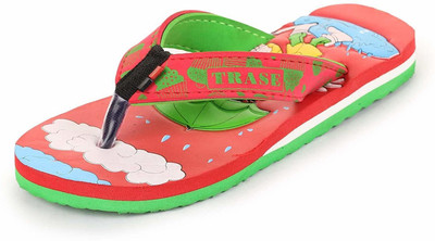 TRASE Boys & Girls Slip On Slipper Flip Flop(Red , 7-8 Years)