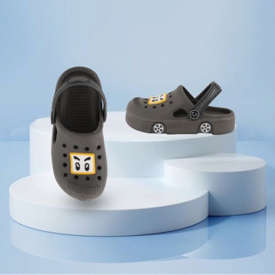 SMARTOTS Boys & Girls Slip On Slipper Flip Flop(Grey , 2-2.5 Years)