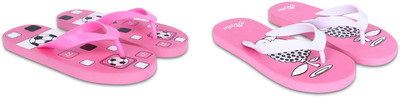 Dorha Boys & Girls Slip On Slipper Flip Flop(Pink , 9 - 10 Years)