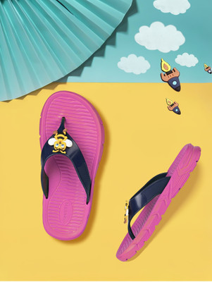Aqualite Boys & Girls Slip On Slipper Flip Flop(Pink , 10 - 11 Years)