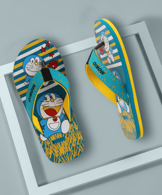 Mobio Doraemon Boys & Girls Slip On Slipper Flip Flop(Multicolor , 3-3.5 Years)