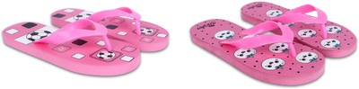 Dorha Boys & Girls Slip On Slipper Flip Flop(Pink , 5.5-6 Years)