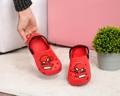Deals4you Boys & Girls Sling Back Clogs(Red , 3-3.5 years)