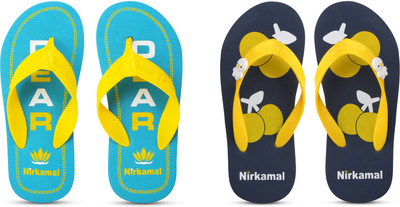 Nirkamal Boys & Girls Slip On Slipper Flip Flop(Blue , 4-4.5 Years)