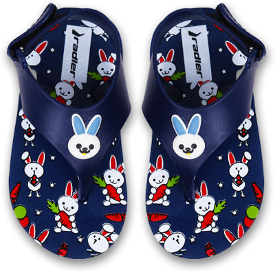MYHUSH Looney Toons Boys & Girls Velcro & Strap Slipper Flip Flop(Dark Blue , 18-24 Months)
