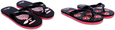 Dorha Boys & Girls Slip On Slipper Flip Flop(Black , 8 - 9 Years)