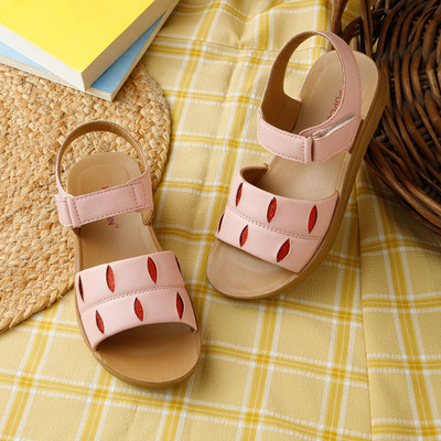 Popcorn Girls Velcro Mule(Slip ons)(Pink , 7.5-8 Year)