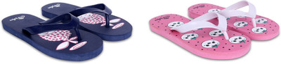 Dorha Boys & Girls Slip On Slipper Flip Flop(Blue , 5.5-6 Years)