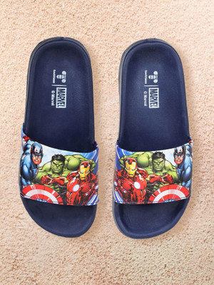 Toothless Avengers Boys Slip On Slipper Flip Flop(Blue , 3-3.5 Years)