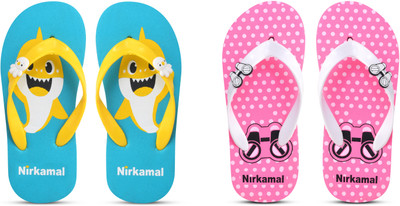 Nirkamal Boys & Girls Slip On Slipper Flip Flop(Multicolor , 4-4.5 Years)