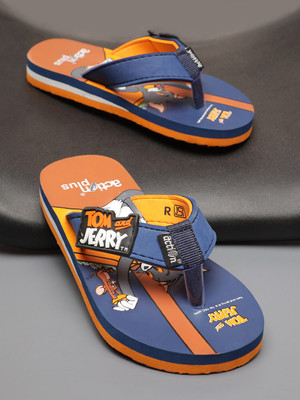 action Tom & Jerry Boys & Girls Slip On Slipper Flip Flop(Blue , 3.5-4 Years)
