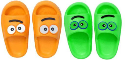 Crawl & sprint Boys & Girls Slip On Slipper Flip Flop(Multicolor , 4-5 Years)