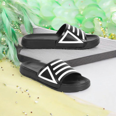 HRV Daisy Boys & Girls Strap Slipper Flip Flop(Black ,)
