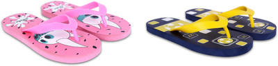 Dorha Boys & Girls Slip On Slipper Flip Flop(Pink , 10 - 11 Years)