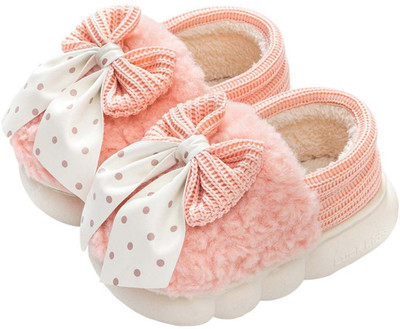 NAT Girls Slip on Sneakers(Pink, 1 to 2 Year)