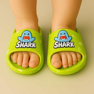 SMARTOTS Boys & Girls Slip On Slipper Flip Flop(Light Green , 2-2.5 years)