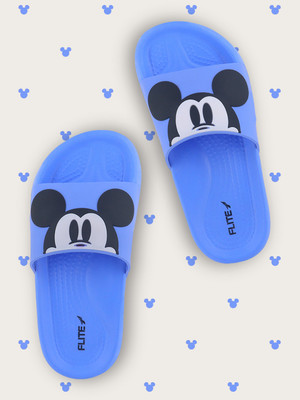 FLITE Mickey Boys Slip On Slipper Flip Flop(Blue ,)