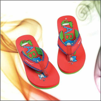 SHIKAJU Boys & Girls Slip-on Flats(Red , 9-10 Year)