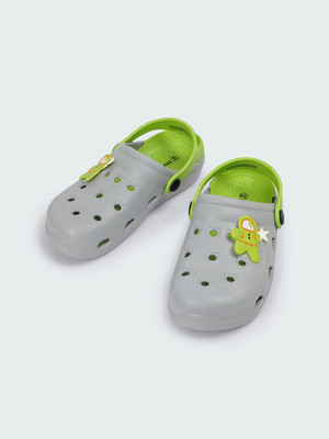 MAX Boys Slip On Slipper Flip Flop(Grey ,)