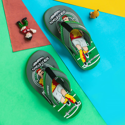 DASHNY Boys & Girls Slip On Slipper Flip Flop(Green , 8 Years)