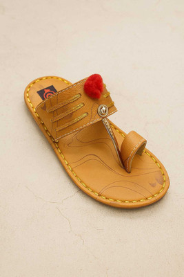 TK Creation Boys Slip On Slipper Flip Flop(Brown , 1.5 to 2 Years)