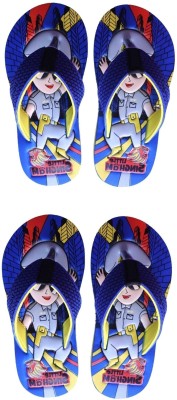 ARAVON Boys & Girls Slip On Slipper Flip Flop(Multicolor , 7-8 year)