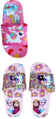 TK Creation Girls Slip On Slipper Flip Flop(Multicolor , 4 - 4.5 Years)