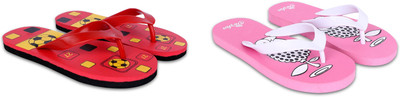 Dorha Boys & Girls Slip On Slipper Flip Flop(Pink , 10 - 11 Years)