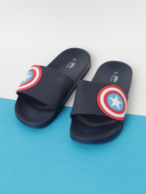 Fame Forever by Lifestyle Boys Slip On Slipper Flip Flop(Blue , 4-4.5Y)