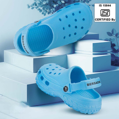 BERSACHE Boys Velcro Wedges(Blue , 9-10 Years)